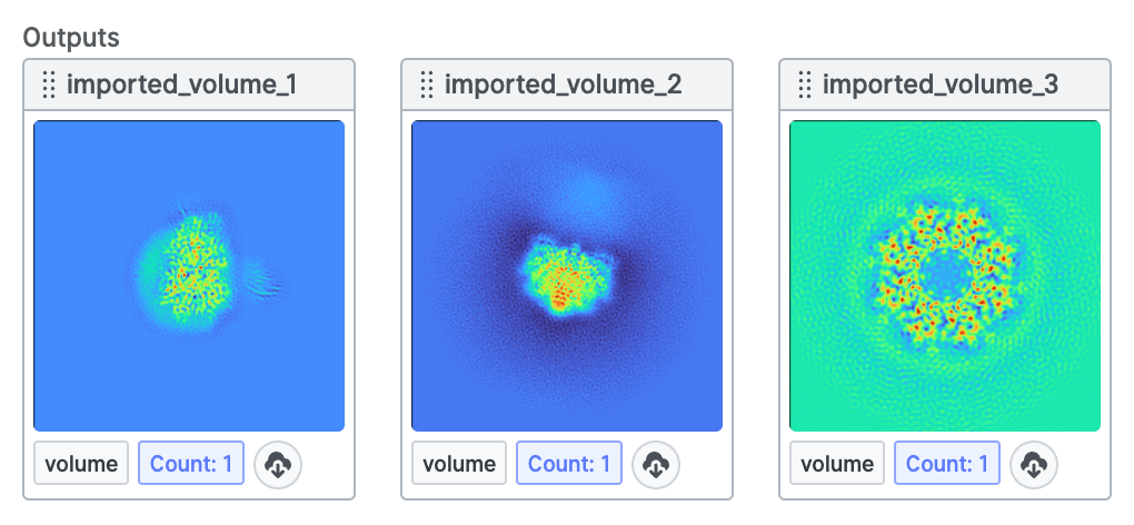 Import multiple 3D volumes